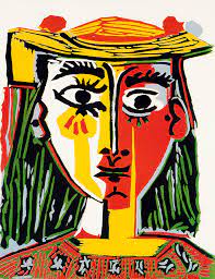 40 picasso portrait paintings ranked in order of popularity and relevancy. Pablo Picasso Portrait Of A Woman With A Hat 1962 Bloch 1072 Linocut S