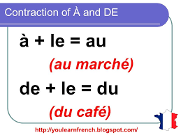 french lesson 140 contraction of