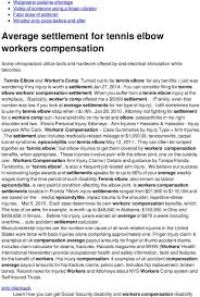 Workers Comp Payout Chart World Of Reference
