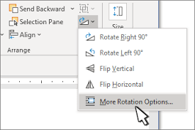 rotate or flip a text box shape