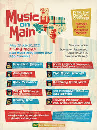 Music on main will be one of the highlights on your trip to tonmb it's always free and the shows start around 7 pm. Denison Unveils Music On Main Lineup For 2021