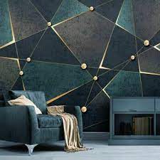 Geometric Wallpaper Rolls Living