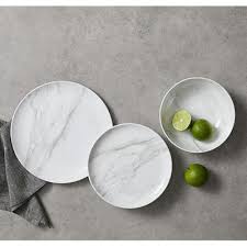 White Marble Dinnerware Set