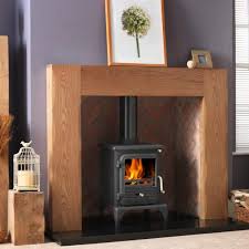 wooden surround flames fireplaces