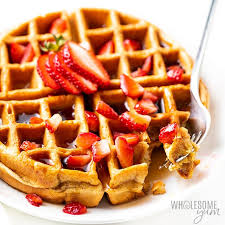 easy vanilla low carb protein waffles