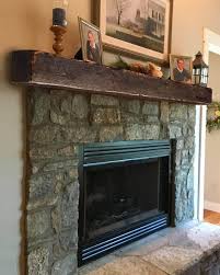 Cozy And Rustic Fireplace Mantel Homebnc