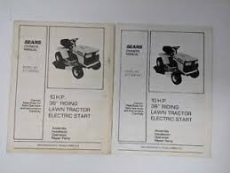 How to fix a smoking craftsman lawn tractor. 2 Vintage Sears Craftsman 10 Hp Riding Lawn Mower Manuals 917 255724 917255725 Ebay