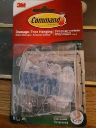 3m clear outdoor light clips 16 pack
