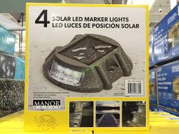 manor house 4 solar led marker lights