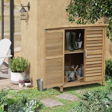 Alfresco Wooden Garden Tool Storage Cabinet