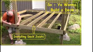 installing deck joists you