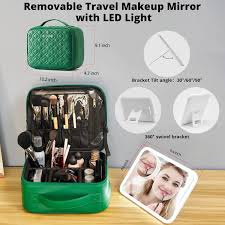 omobolanle makeup bag with mirror led