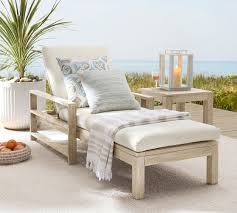 Indio Outdoor Chaise Lounge Pottery Barn