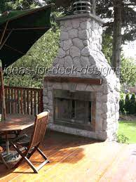 Build A Fireplace Outdoors Deck