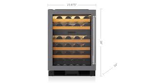 24 undercounter wine storage panel