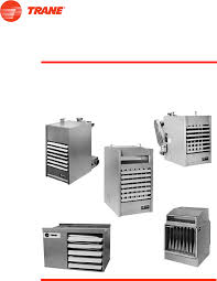 trane gas unit heaters catalogue uh