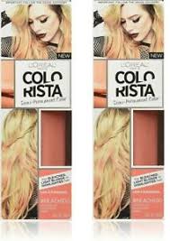 Generally, if more melanin is present, the color of the hair is darker; 2 Pack L Oreal Paris Colorista 1 Week Hair Color Pastel Wash Out Peach 100 71249337790 Ebay