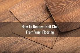 how to remove glue from vinyl floor