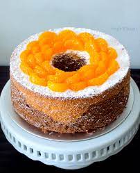 Chocolate Orange Chiffon Cake gambar png