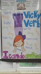 Vicky Verb Anchor Chart Tpt Language Arts Lessons