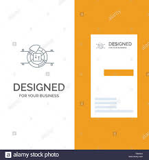 Pie Chart Report Percentage Grey Logo Design And Business