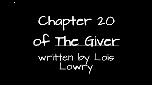 Jul 06, 2020 · the book the giver is a really interesting book i believe everyone should read. The Giver Chapter 20 Summary And Notes Youtube