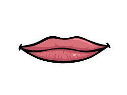 cartoon styled women female lips or