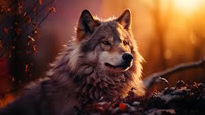 wolf at sunset hd wallpaper 4k free