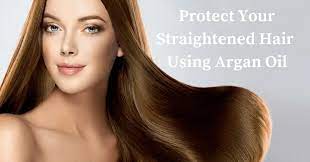 That does not only apply to argan oil but to anything slathered on hair. Straighteners Can Be Damaging Use Argan Oil