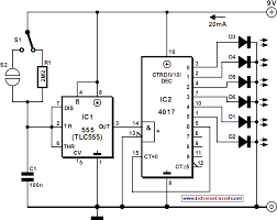 6 channel running light circuit diagram