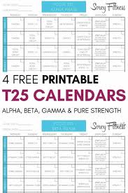 free printable t25 calendar alpha