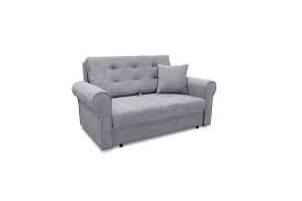 szara sofa rozkładana 2 osobowa kanapa