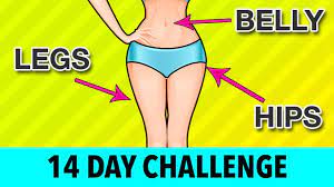 14 day legs belly hips challenge