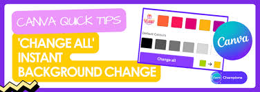 canva change all background colour be