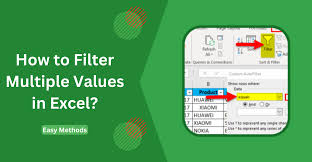 how to filter multiple values in excel