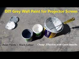 Diy Grey Wall Paint For Projector