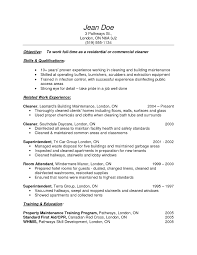 House Cleaner Resume samples  Work Experience
