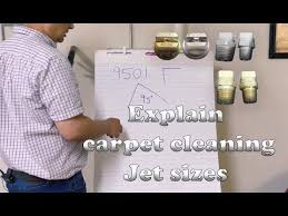 carpet cleaning jet nozzle numbers mean