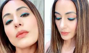 mimic hina khan s green eyeliner and