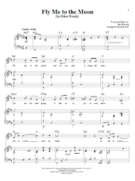 It was originally titled in other words, and was introduced by felicia sanders in cabarets. Fly Me To The Moon In Other Words Piano Vocal Sheet Music