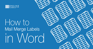 How To Create Mail Merge Labels In Word 2003 2019 Office