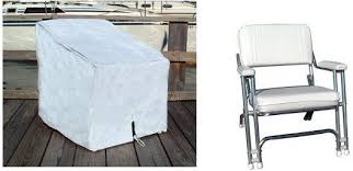 Folding Deck Chair Seat Cover White