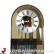 mid century lucite grandfather clock