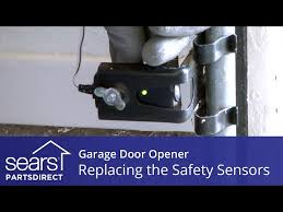 safety sensors on a garage door opener