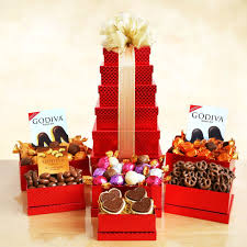 chocolate holiday gift tower iva