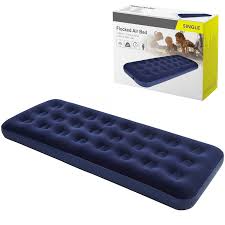 single flocked air bed inflatable