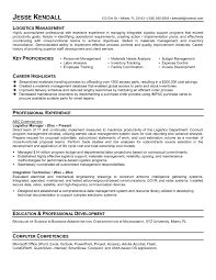 Resume Summary Samples Account Manager New Resume Examples Logistics