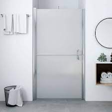 Shower Door Frost Tempered Glass 91x195 Cm