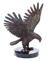 Bronze Sculpture Figure Eagle Bronze