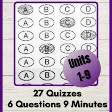 Multiple Choice Practice Quizzes